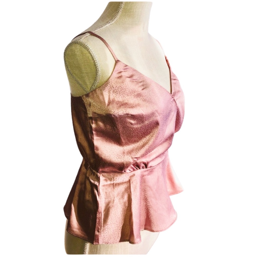 Nordstrom NWT Delicate Pink Jacquard Surplice Camisole Layering Top XS - Picture 14 of 16